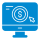 a monitor with a dollar symbol in center and a mouse pointer