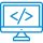 monitor shows web development service